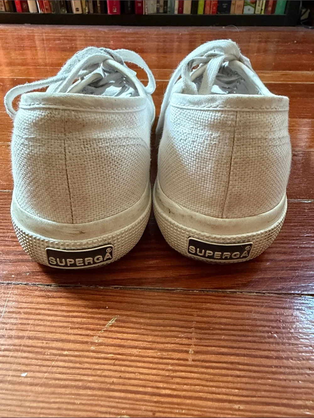 Superga Canvas Low-Top Sneakers in Off-White